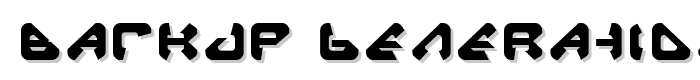 Backup Generation 1 font